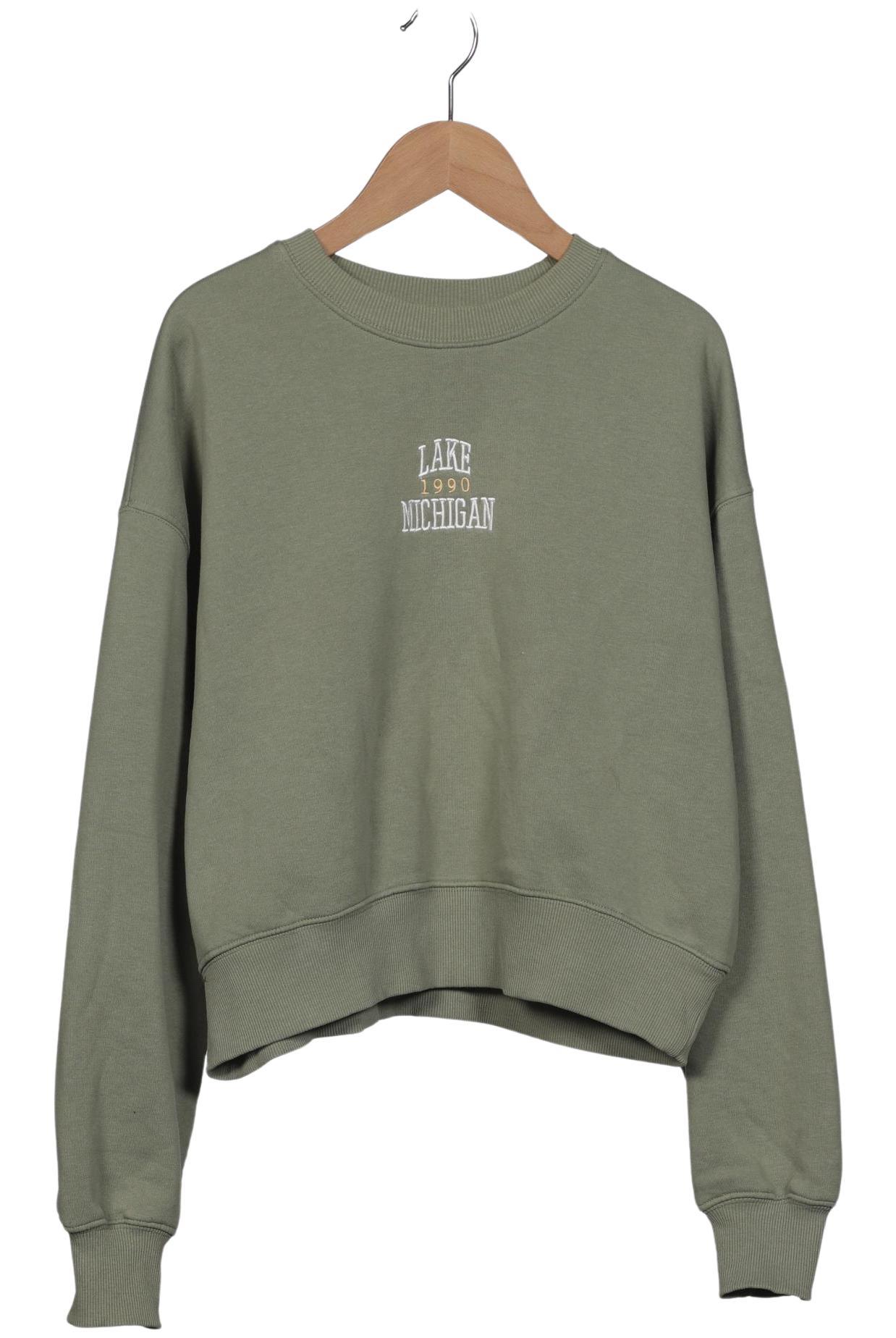 

Stradivarius Damen Sweatshirt, grün, Gr. 34