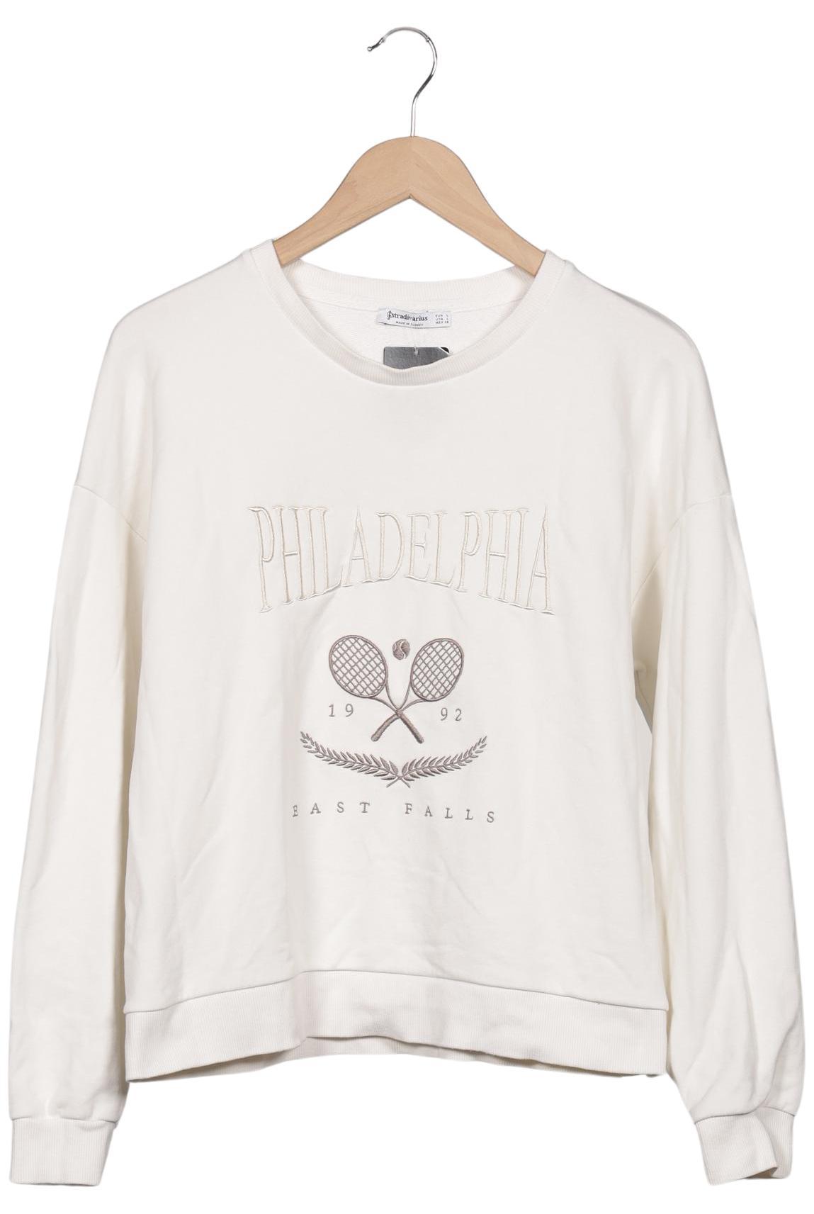 

Stradivarius Damen Sweatshirt, cremeweiß, Gr. 42