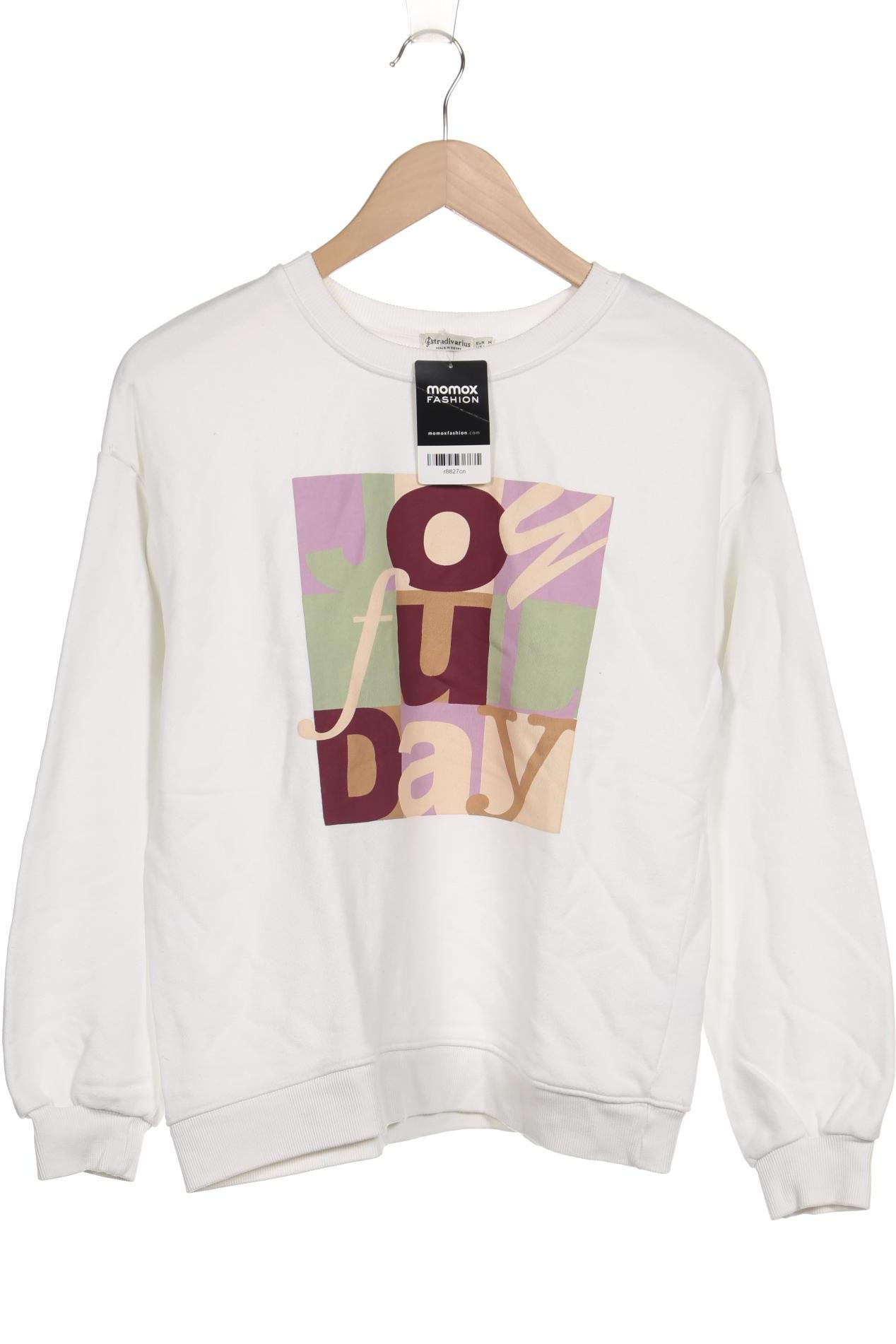 

Stradivarius Damen Sweatshirt, weiß, Gr. 38