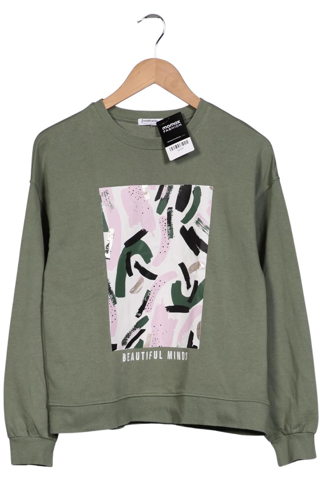 

Stradivarius Damen Sweatshirt, grün, Gr. 36