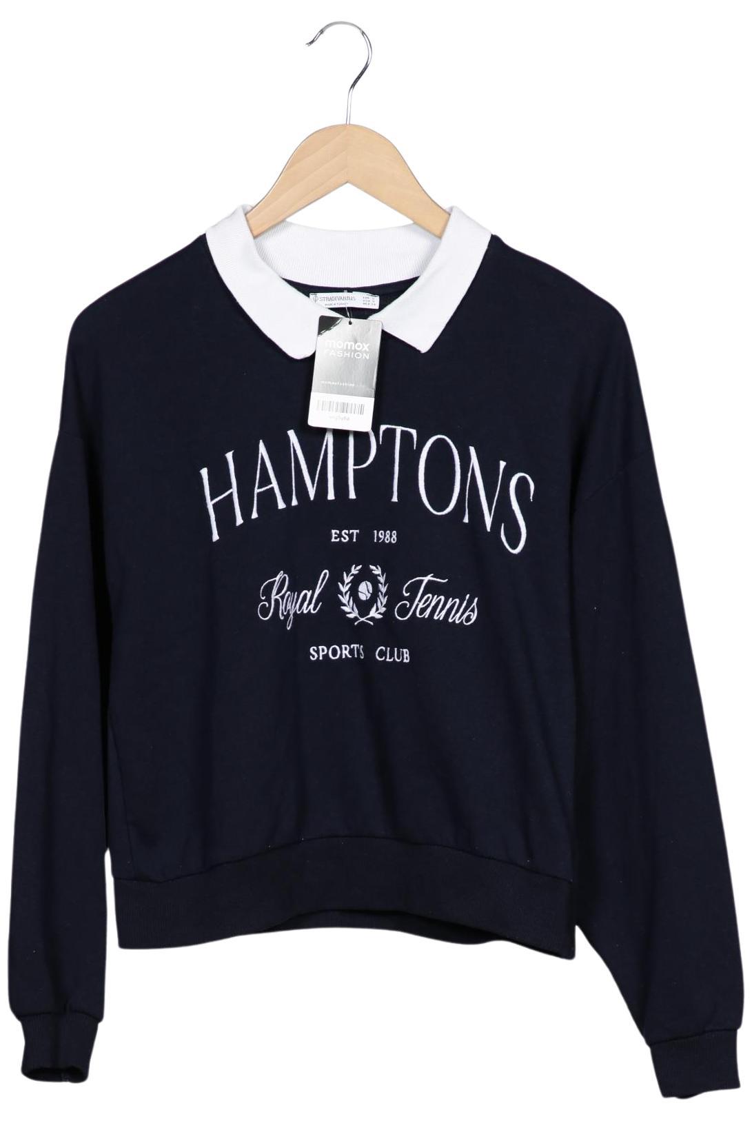 

Stradivarius Damen Sweatshirt, marineblau, Gr. 36