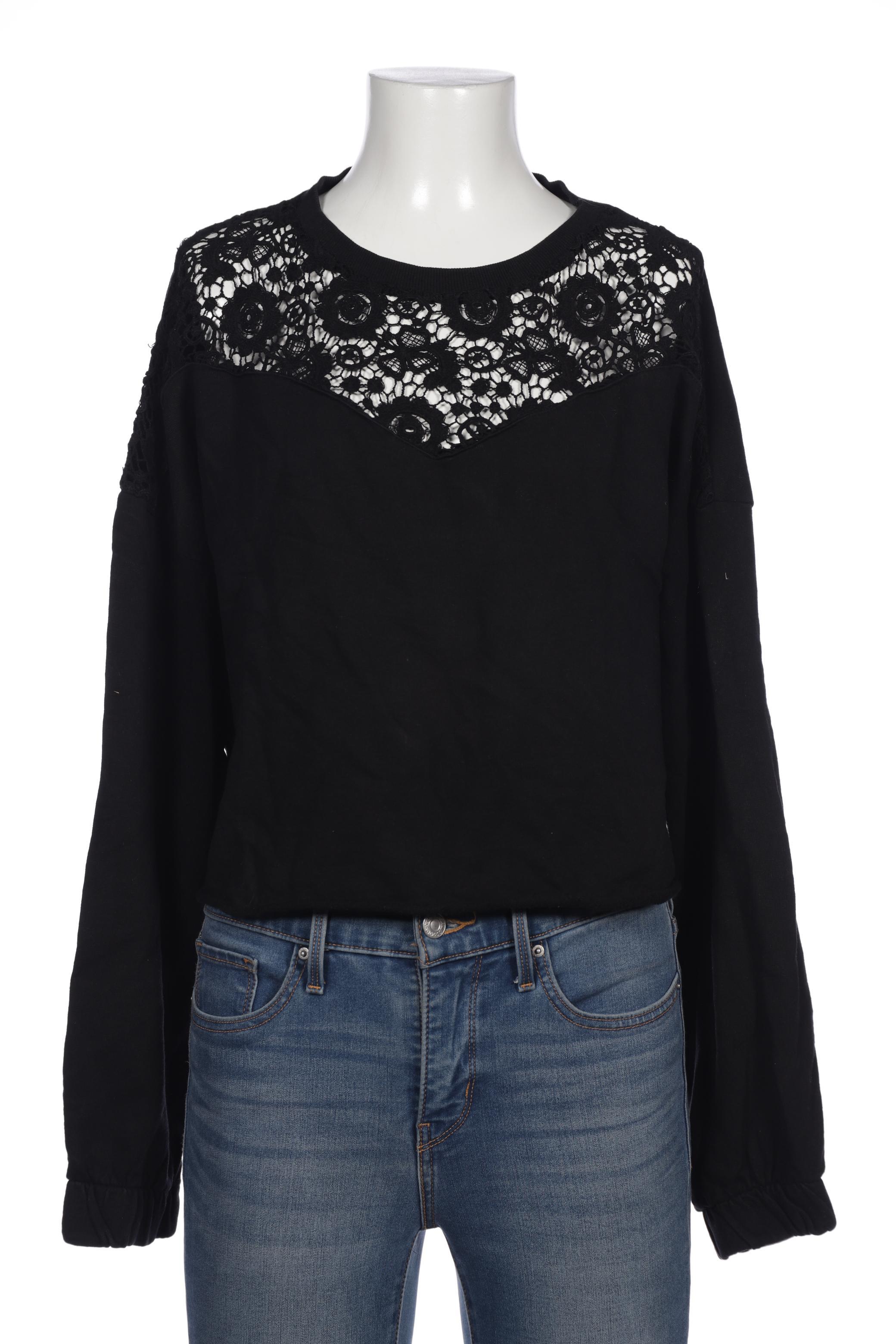 

Stradivarius Damen Sweatshirt, schwarz