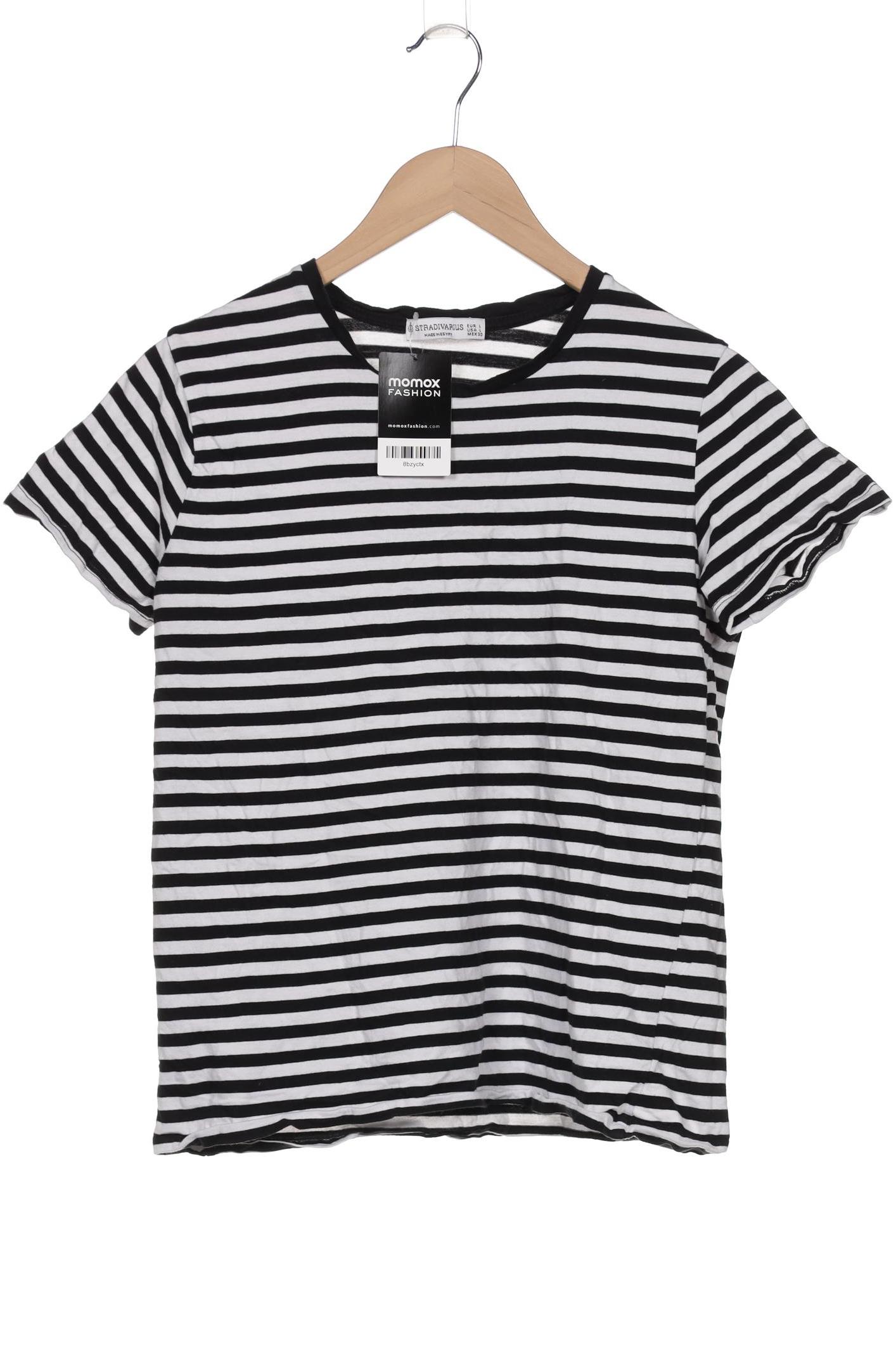 

Stradivarius Damen T-Shirt, schwarz, Gr. 42