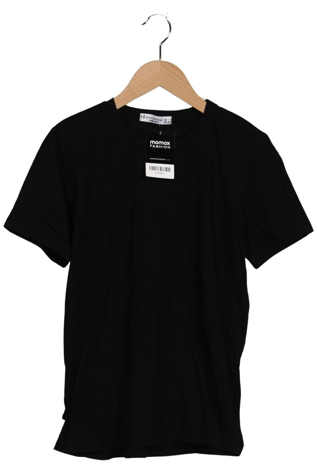 

Stradivarius Damen T-Shirt, schwarz, Gr. 42