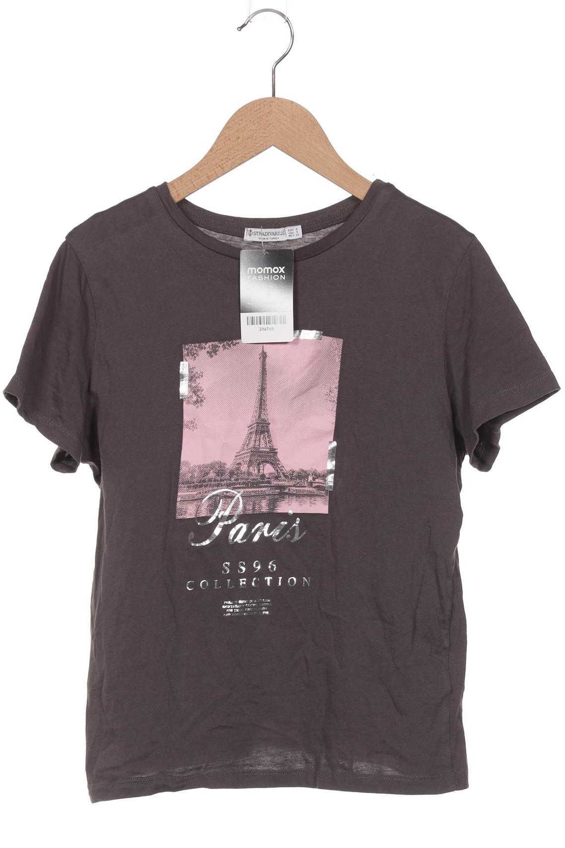

Stradivarius Damen T-Shirt, grau, Gr. 36