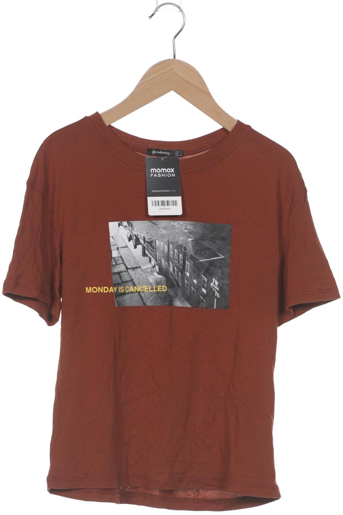 

Stradivarius Damen T-Shirt, braun, Gr. 36