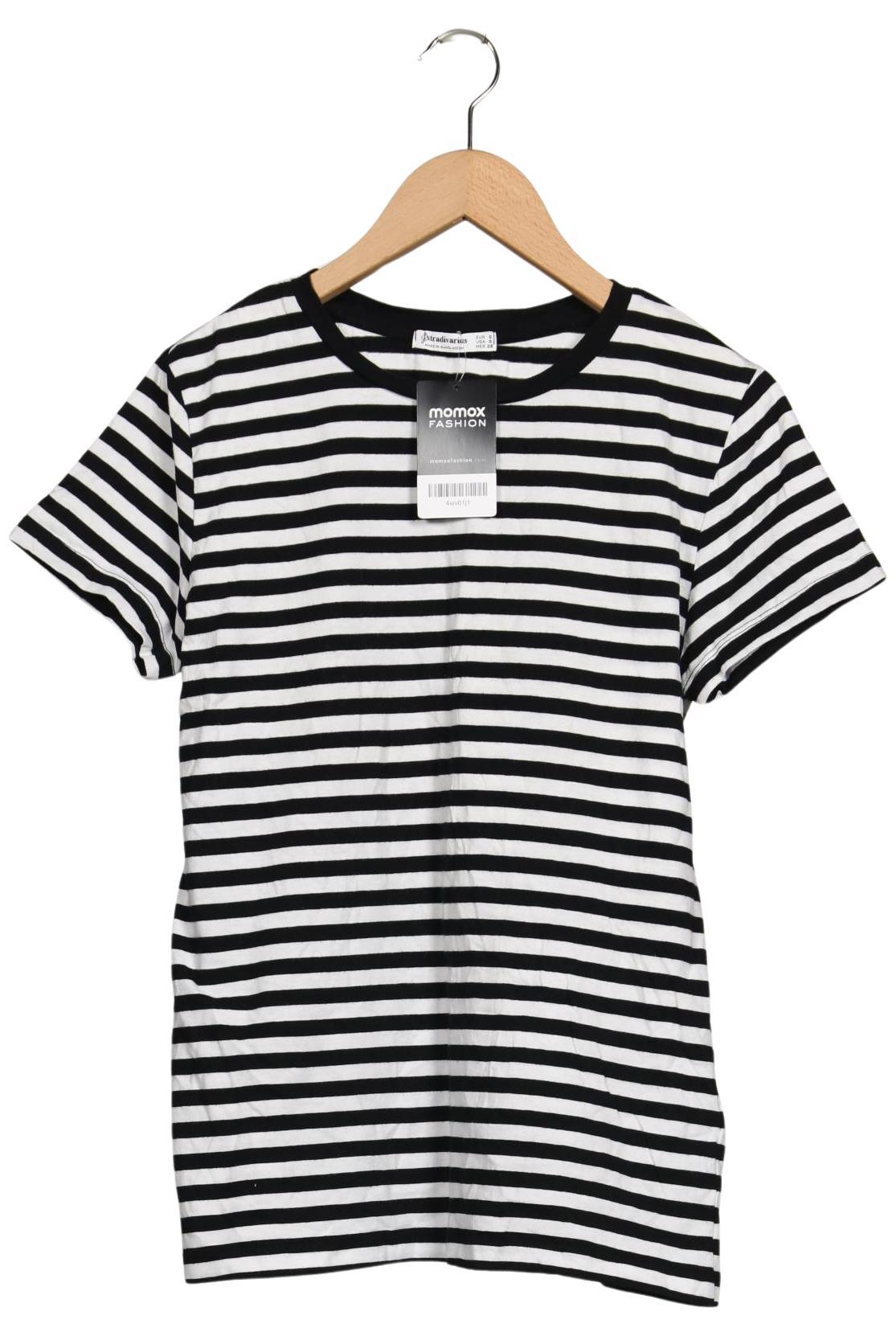 

Stradivarius Damen T-Shirt, schwarz, Gr. 36