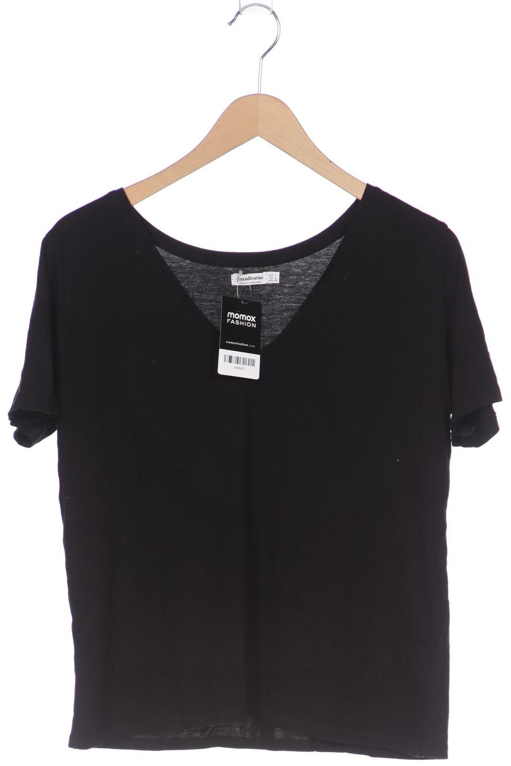 

Stradivarius Damen T-Shirt, schwarz, Gr. 42