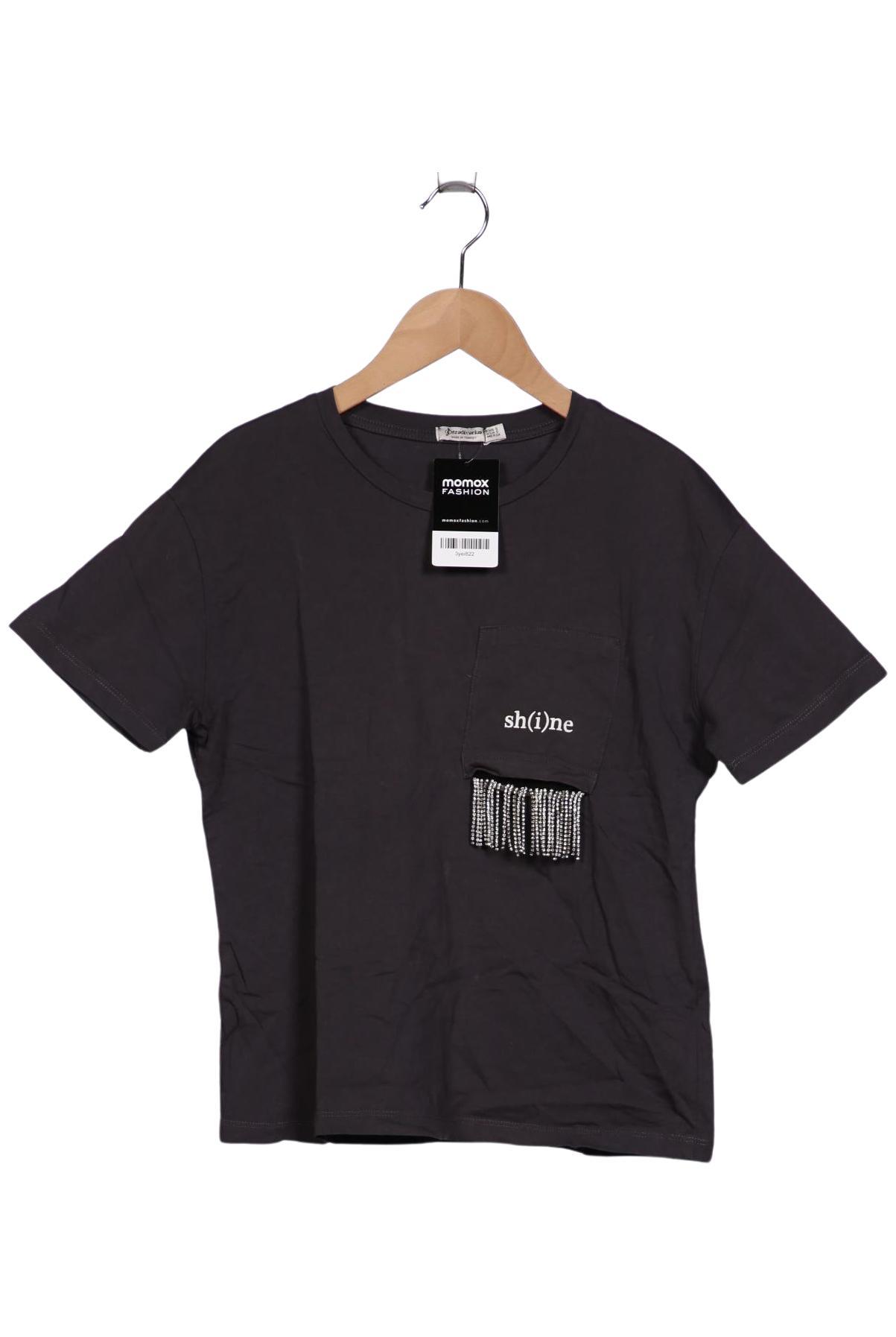 

Stradivarius Damen T-Shirt, grau, Gr. 36