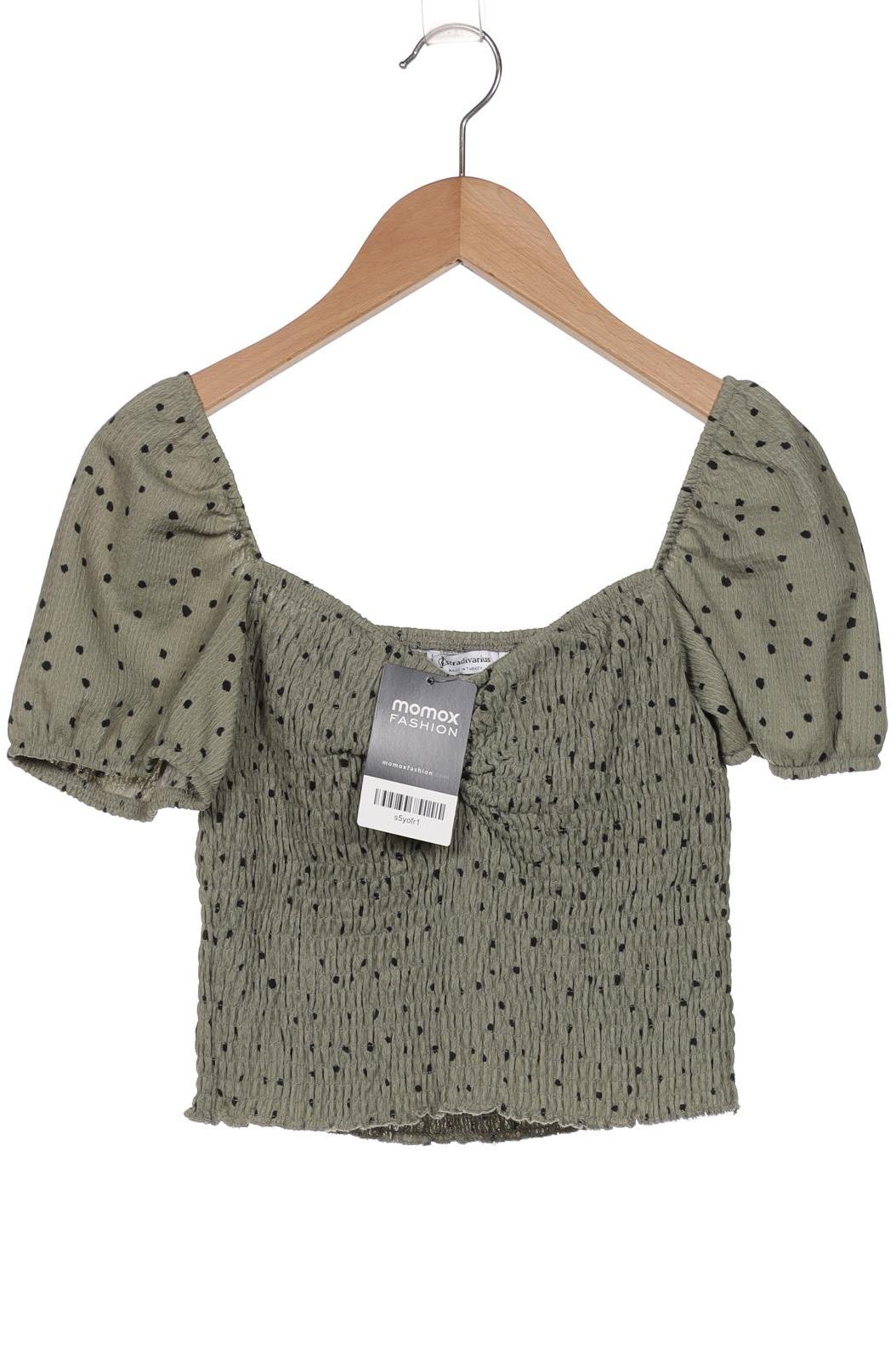 

Stradivarius Damen T-Shirt, grün, Gr. 38