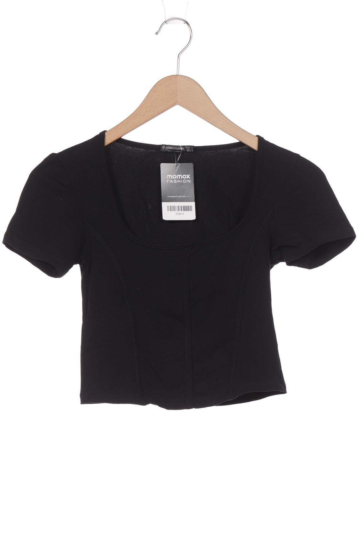 

Stradivarius Damen T-Shirt, schwarz
