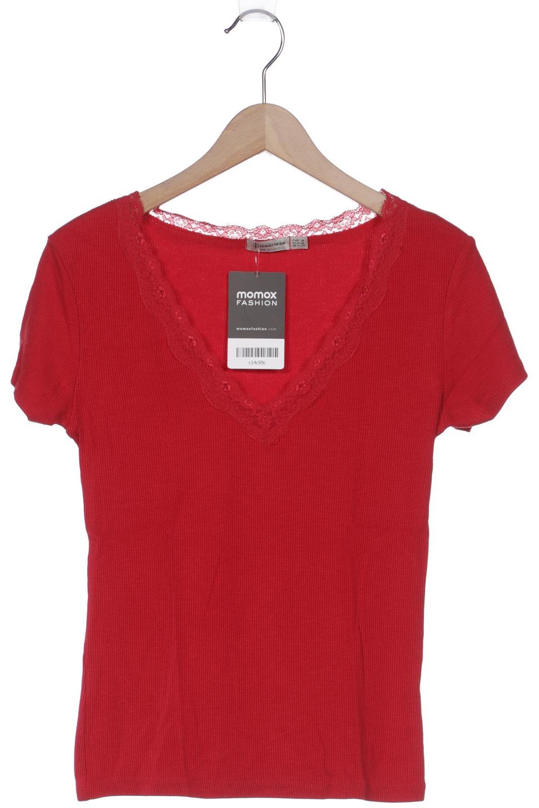 

Stradivarius Damen T-Shirt, rot, Gr. 38