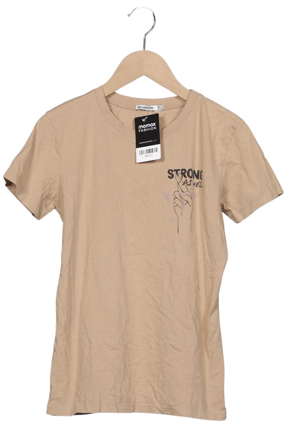 

Stradivarius Damen T-Shirt, beige, Gr. 36