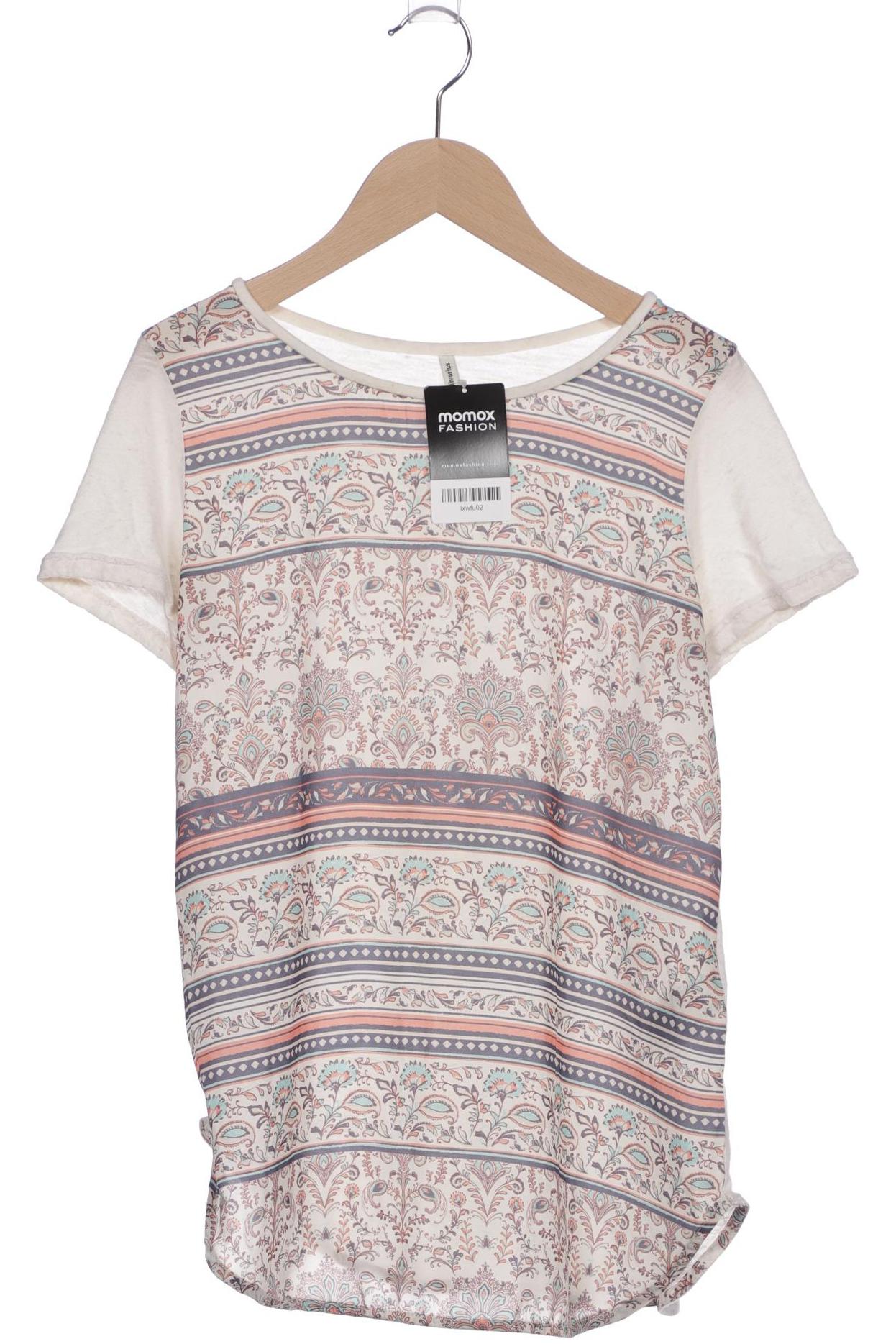 

Stradivarius Damen T-Shirt, cremeweiß, Gr. 36