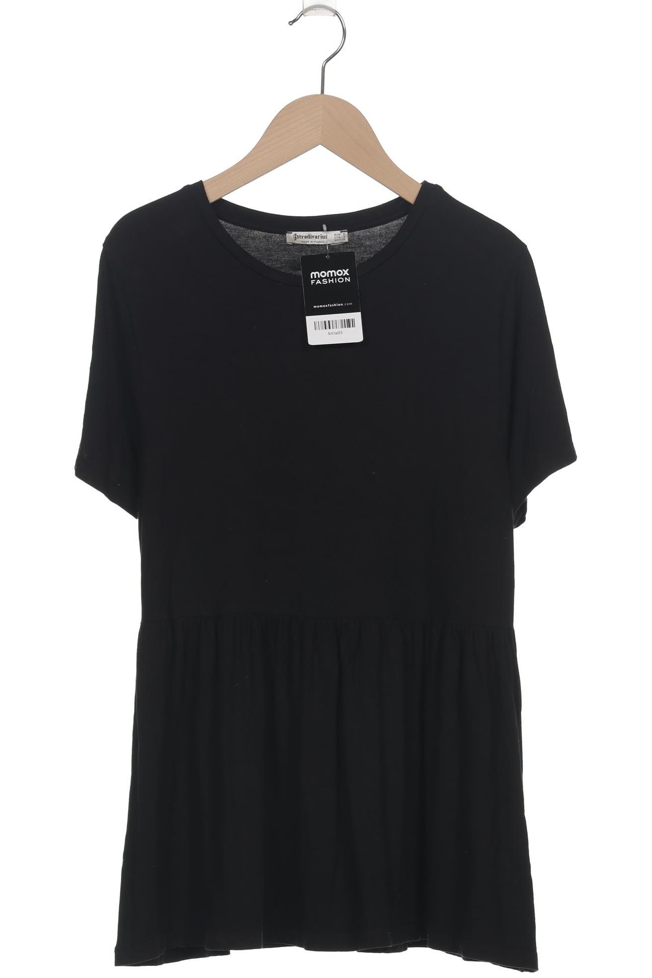 

Stradivarius Damen T-Shirt, schwarz, Gr. 36