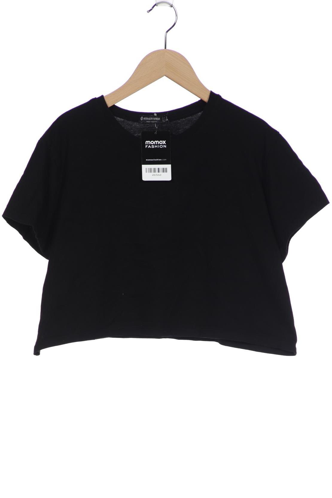 

Stradivarius Damen T-Shirt, schwarz, Gr. 42