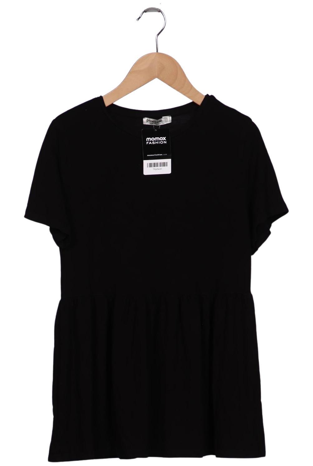 

Stradivarius Damen T-Shirt, schwarz, Gr. 36