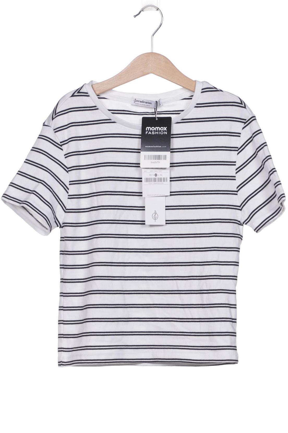 

Stradivarius Damen T-Shirt, weiß, Gr. 38