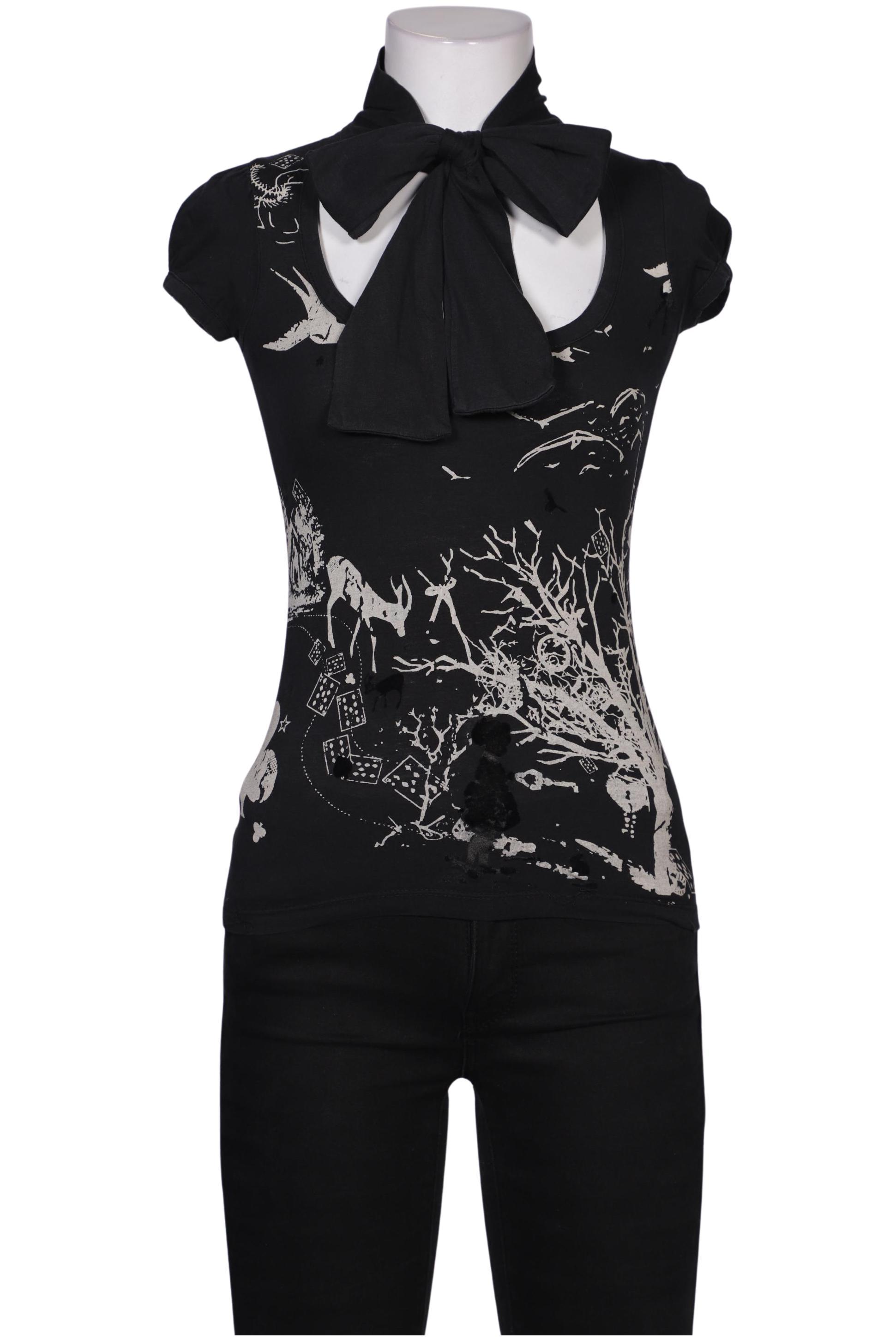 

Stradivarius Damen T-Shirt, schwarz, Gr. 36