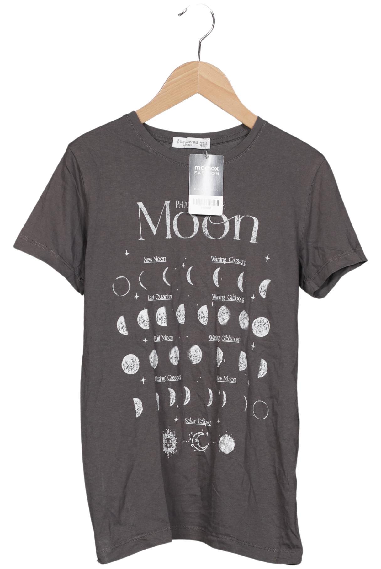

Stradivarius Damen T-Shirt, grau, Gr. 34