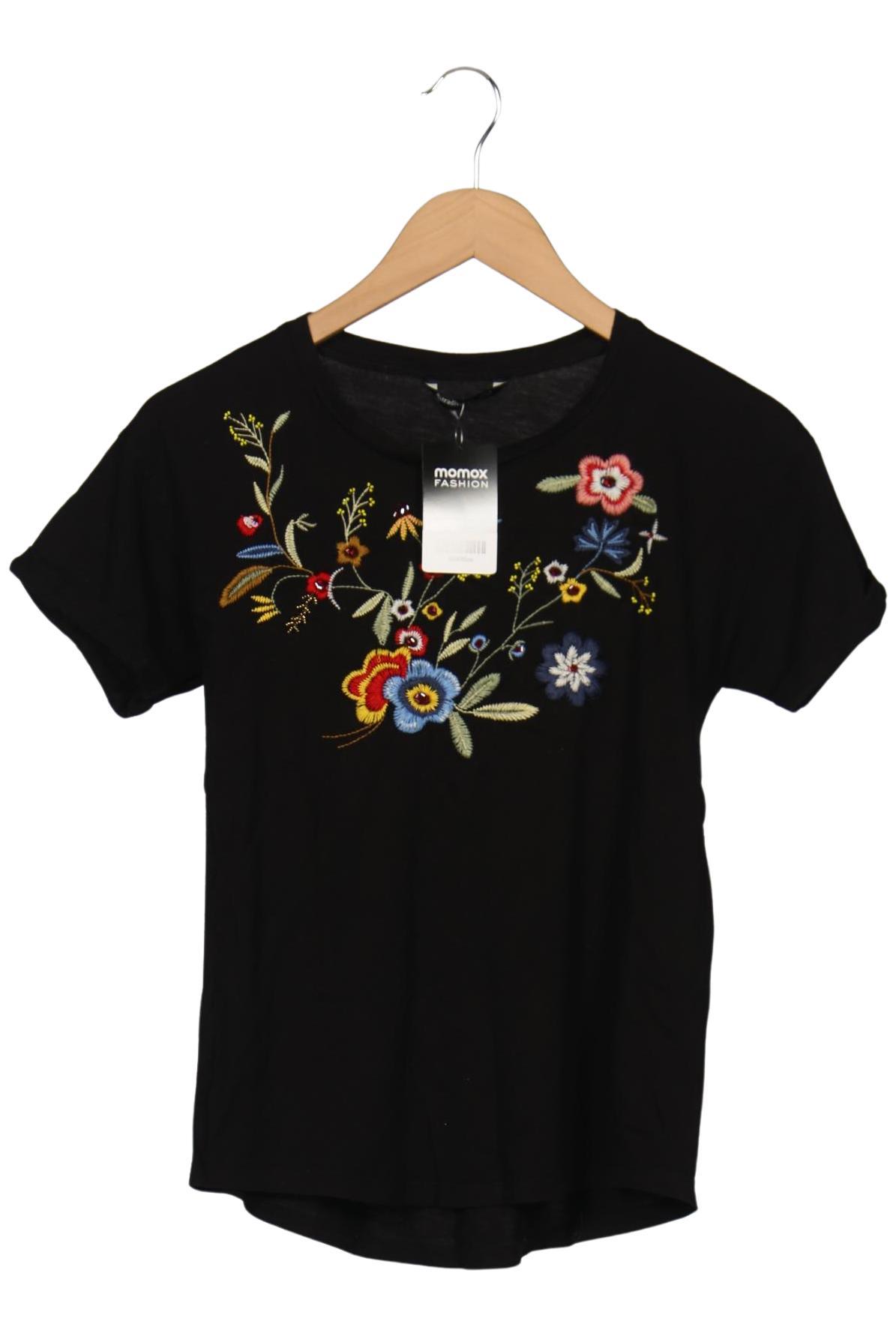 

Stradivarius Damen T-Shirt, schwarz, Gr. 38