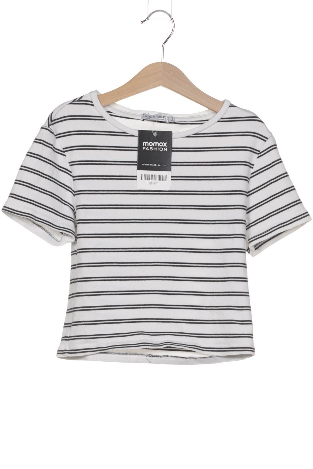 

Stradivarius Damen T-Shirt, weiß, Gr. 36