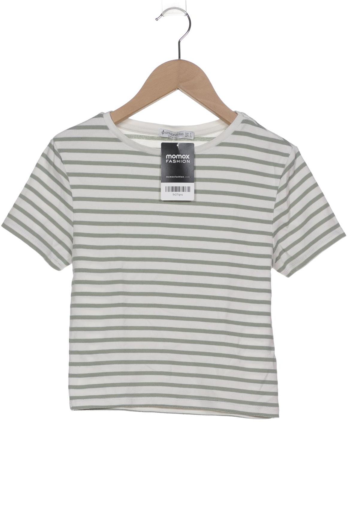 

Stradivarius Damen T-Shirt, weiß, Gr. 36