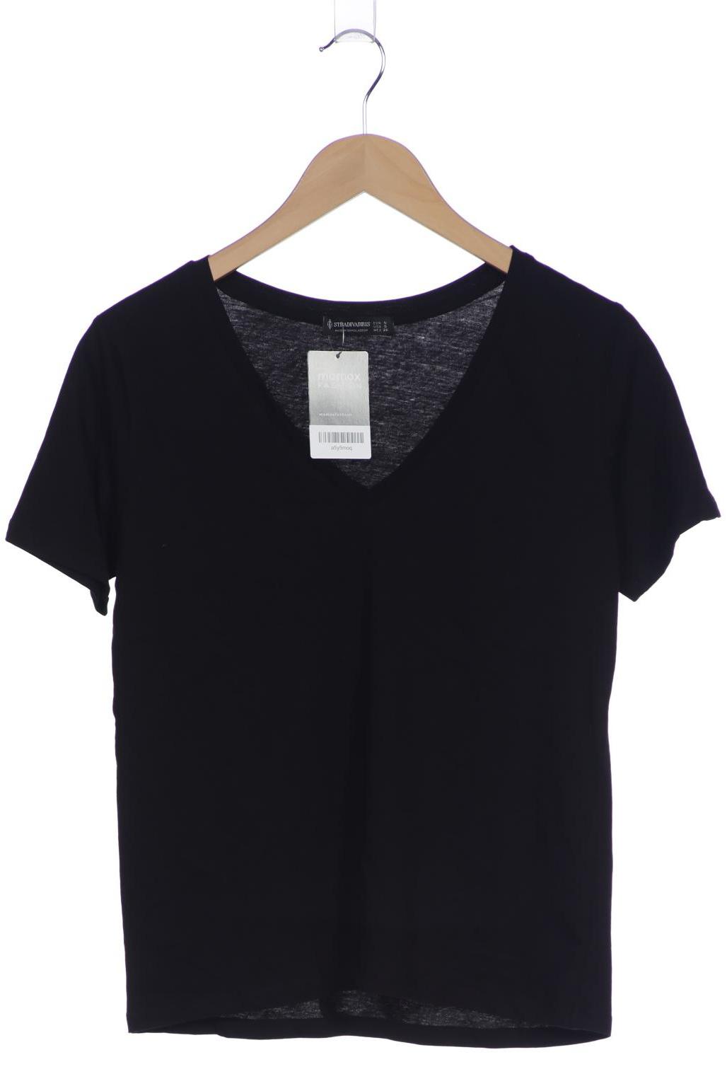 

Stradivarius Damen T-Shirt, schwarz, Gr. 36