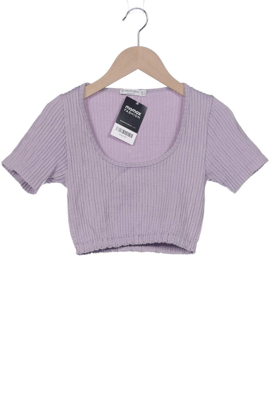 

Stradivarius Damen T-Shirt, flieder, Gr. 36