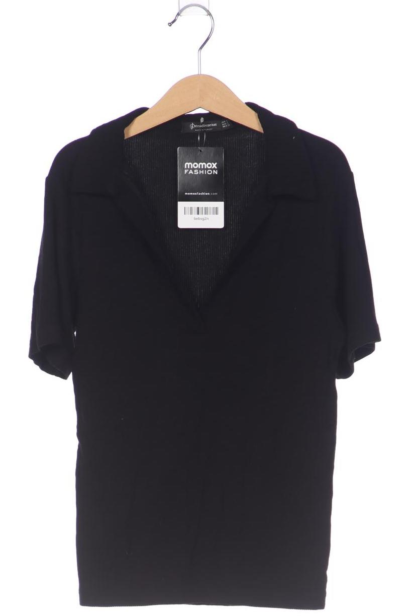 

Stradivarius Damen T-Shirt, schwarz, Gr. 36