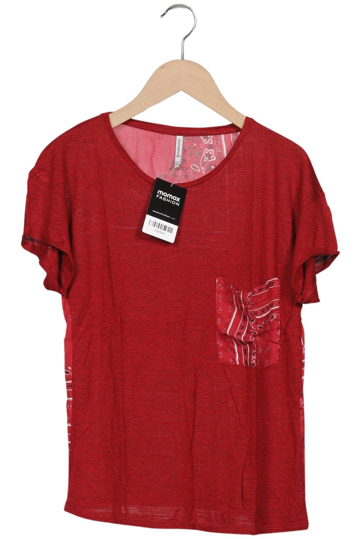 

Stradivarius Damen T-Shirt, rot, Gr. 36