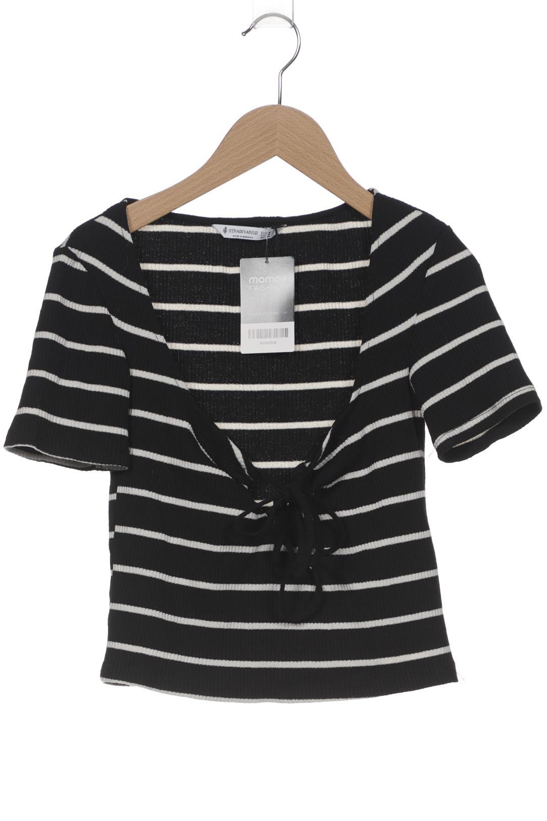 

Stradivarius Damen T-Shirt, schwarz, Gr. 38