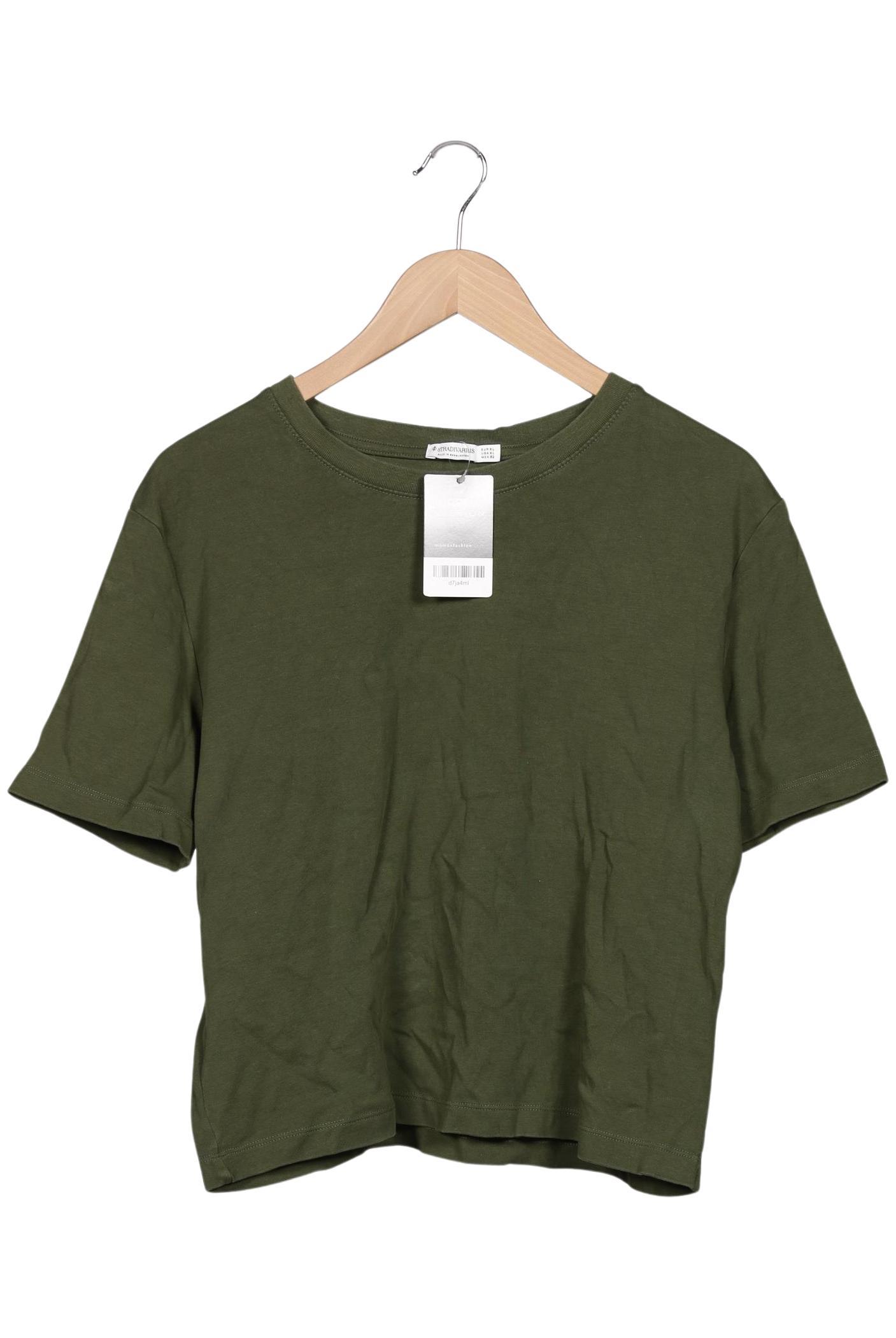 

Stradivarius Damen T-Shirt, grün, Gr. 44