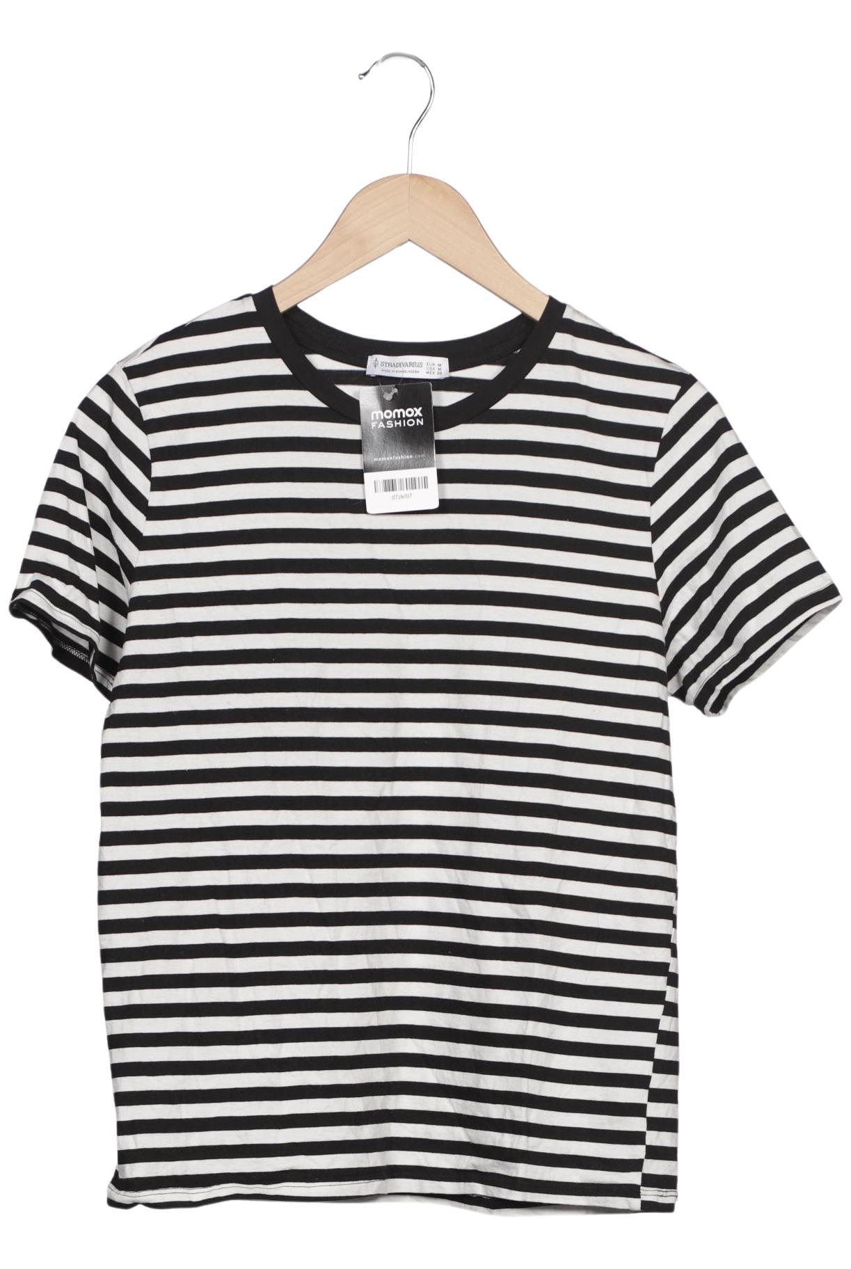 

Stradivarius Damen T-Shirt, schwarz, Gr. 38