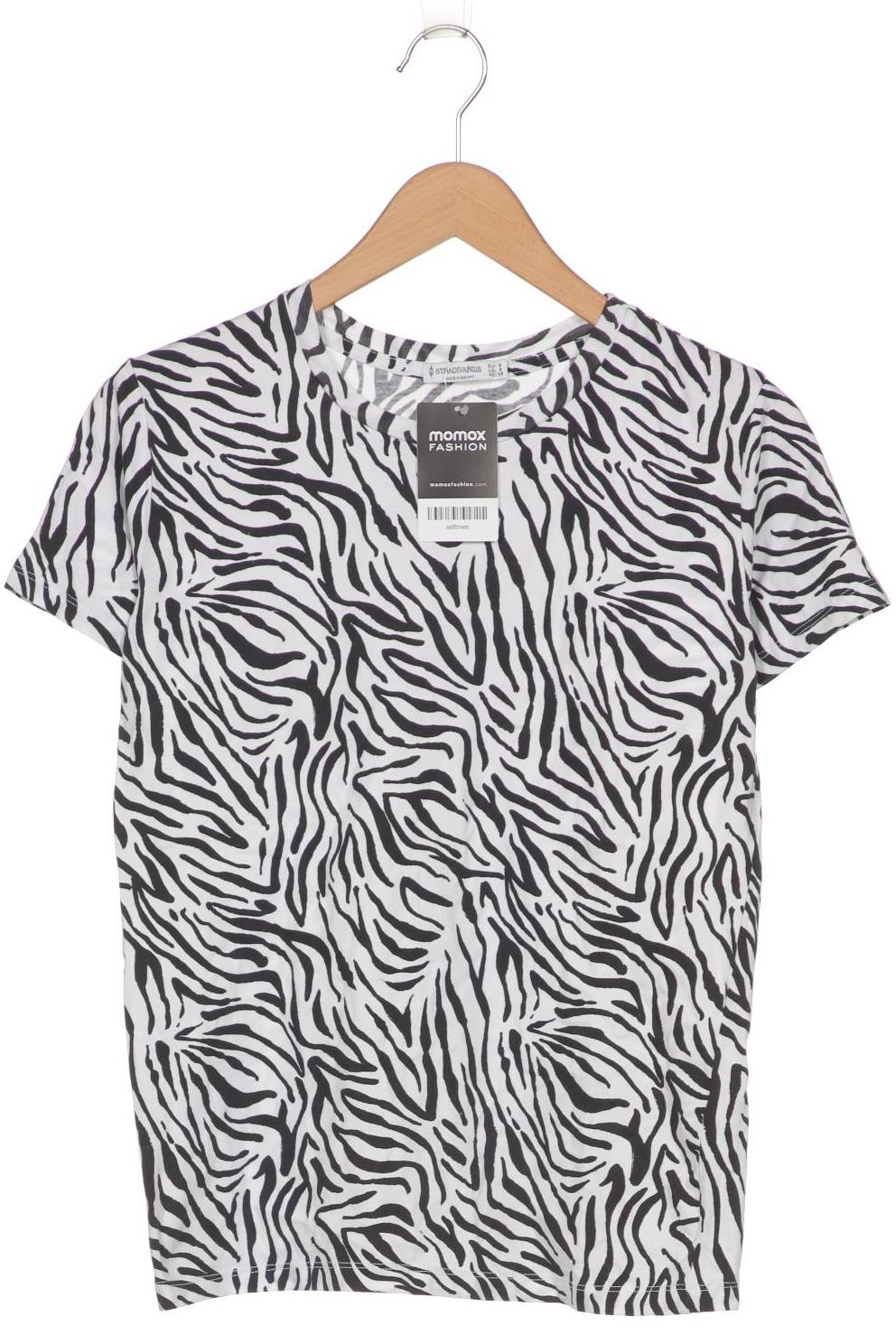 

Stradivarius Damen T-Shirt, schwarz