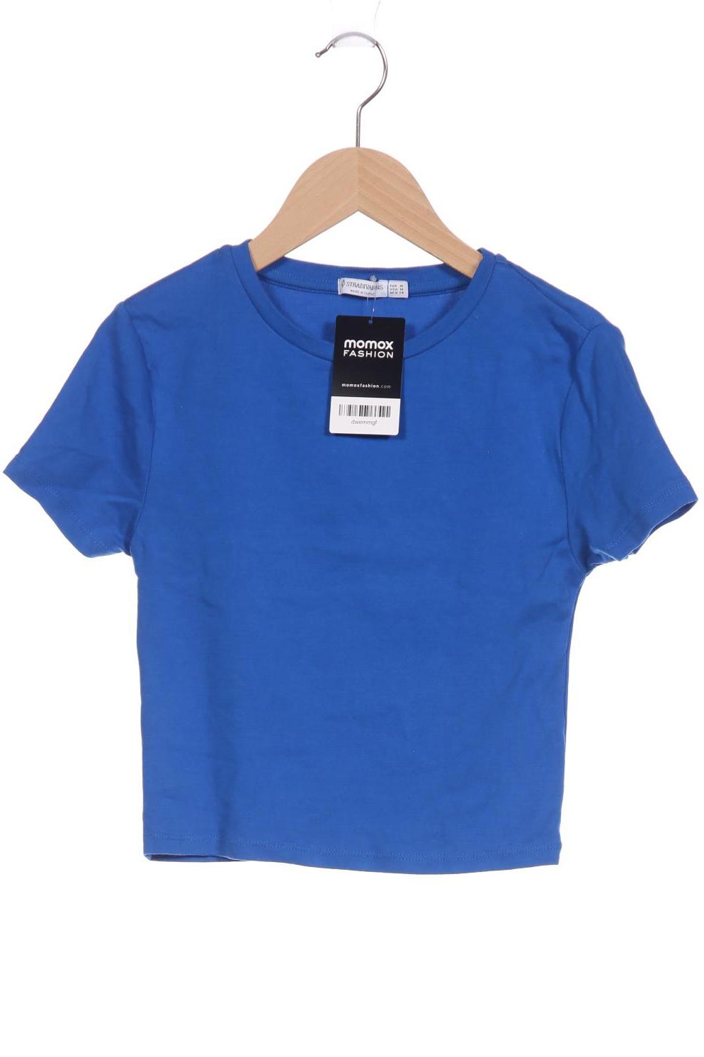 

Stradivarius Damen T-Shirt, blau, Gr. 38
