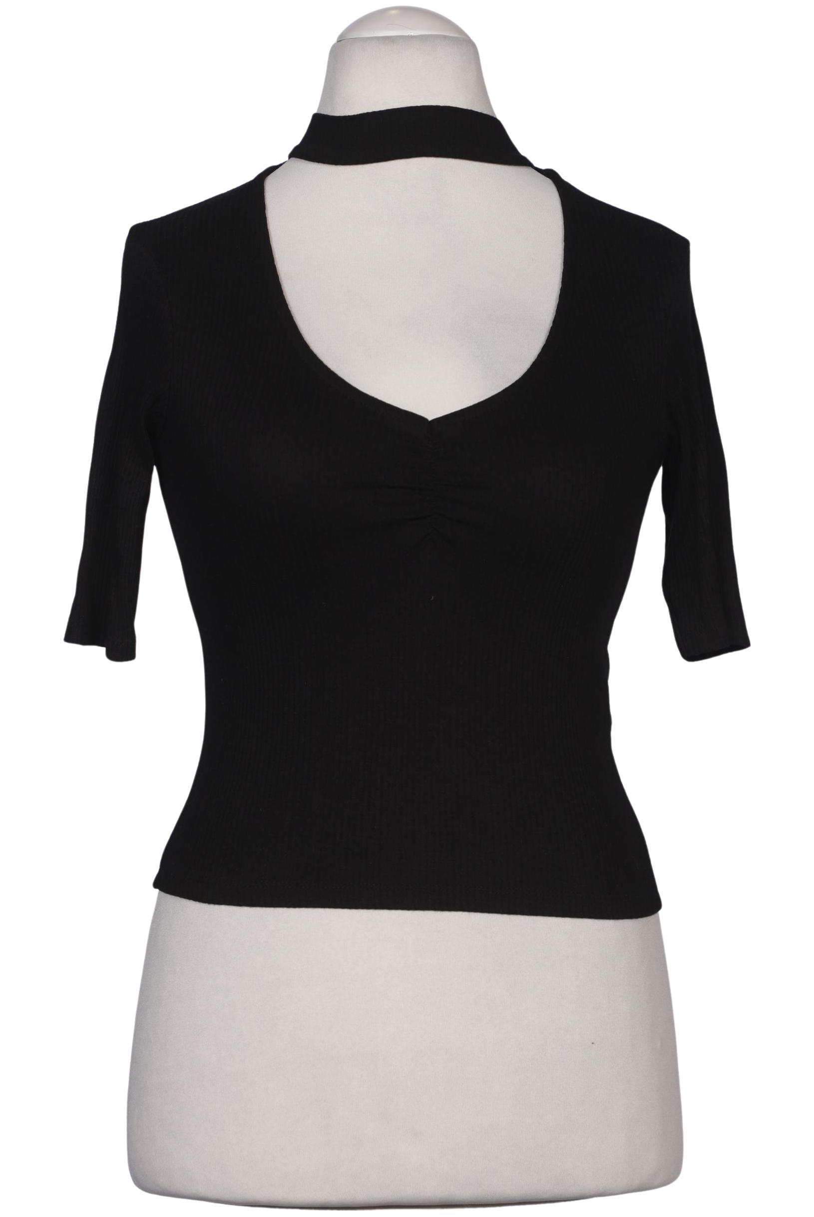 

Stradivarius Damen T-Shirt, schwarz, Gr. 38