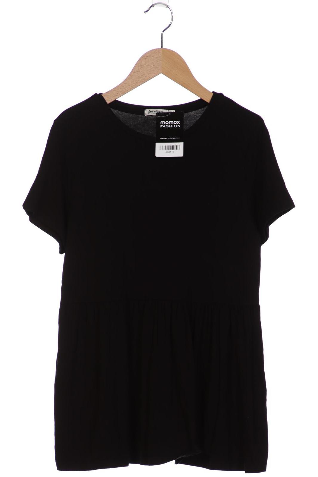 

Stradivarius Damen T-Shirt, schwarz, Gr. 36