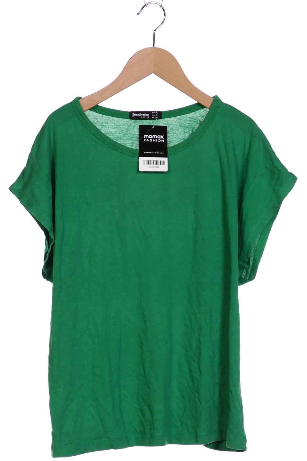 

Stradivarius Damen T-Shirt, grün, Gr. 36