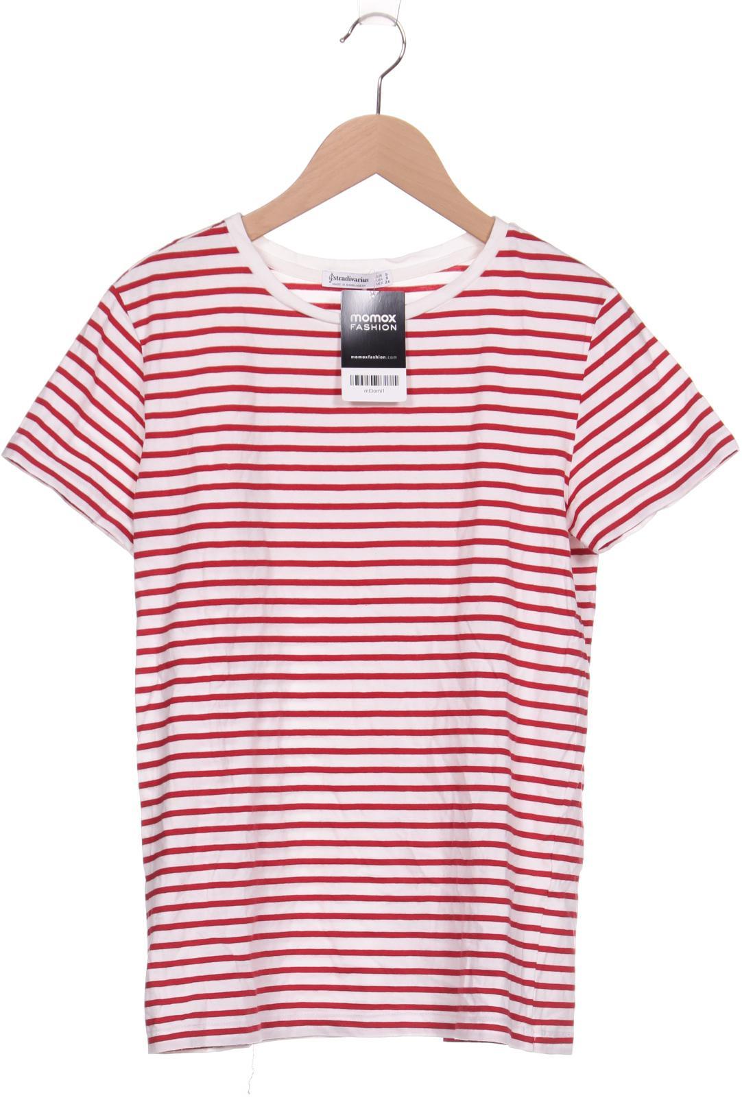

Stradivarius Damen T-Shirt, weiß, Gr. 36