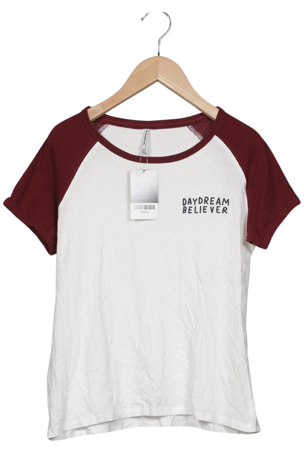 

Stradivarius Damen T-Shirt, weiß, Gr. 36