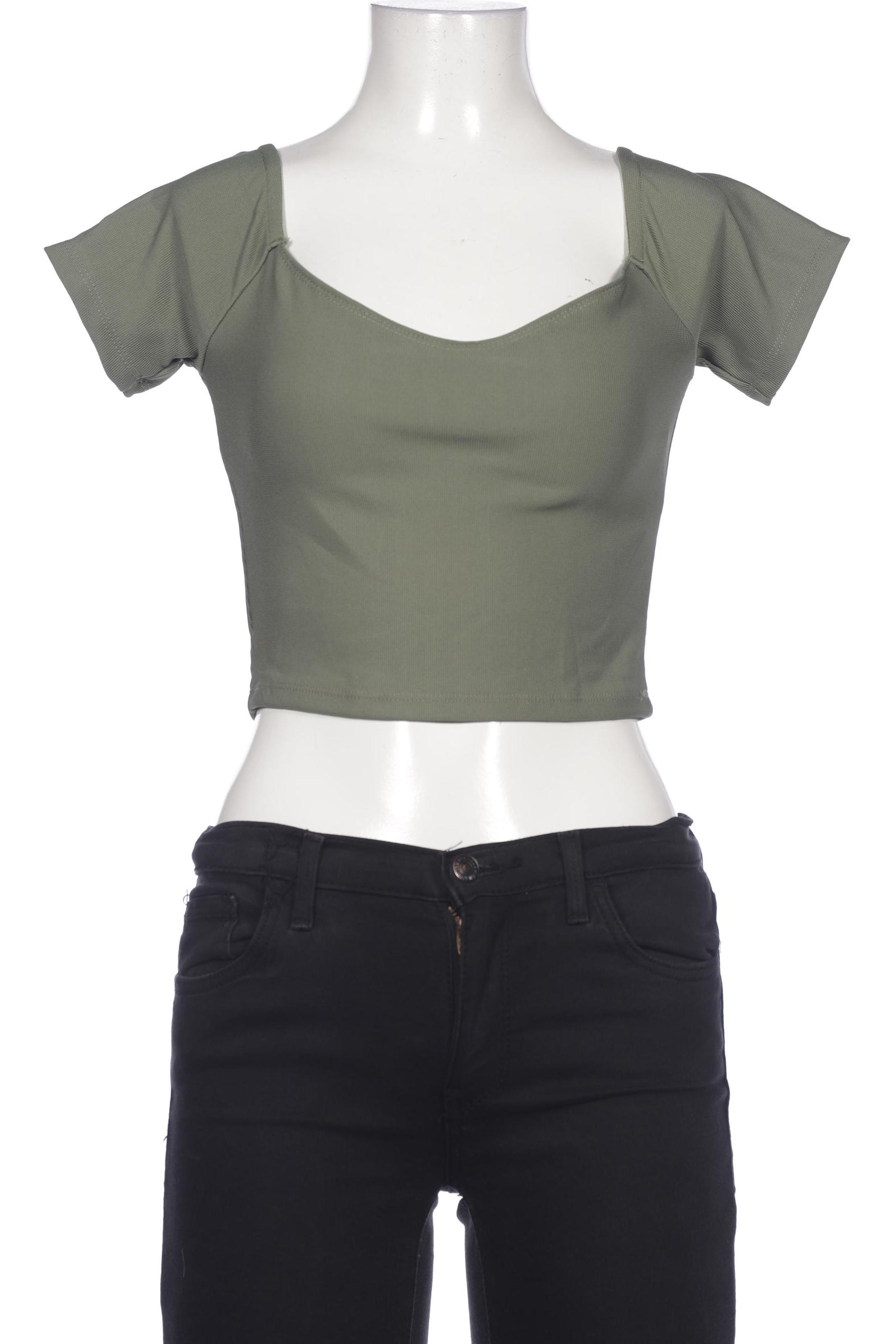 

Stradivarius Damen T-Shirt, grün, Gr. 38