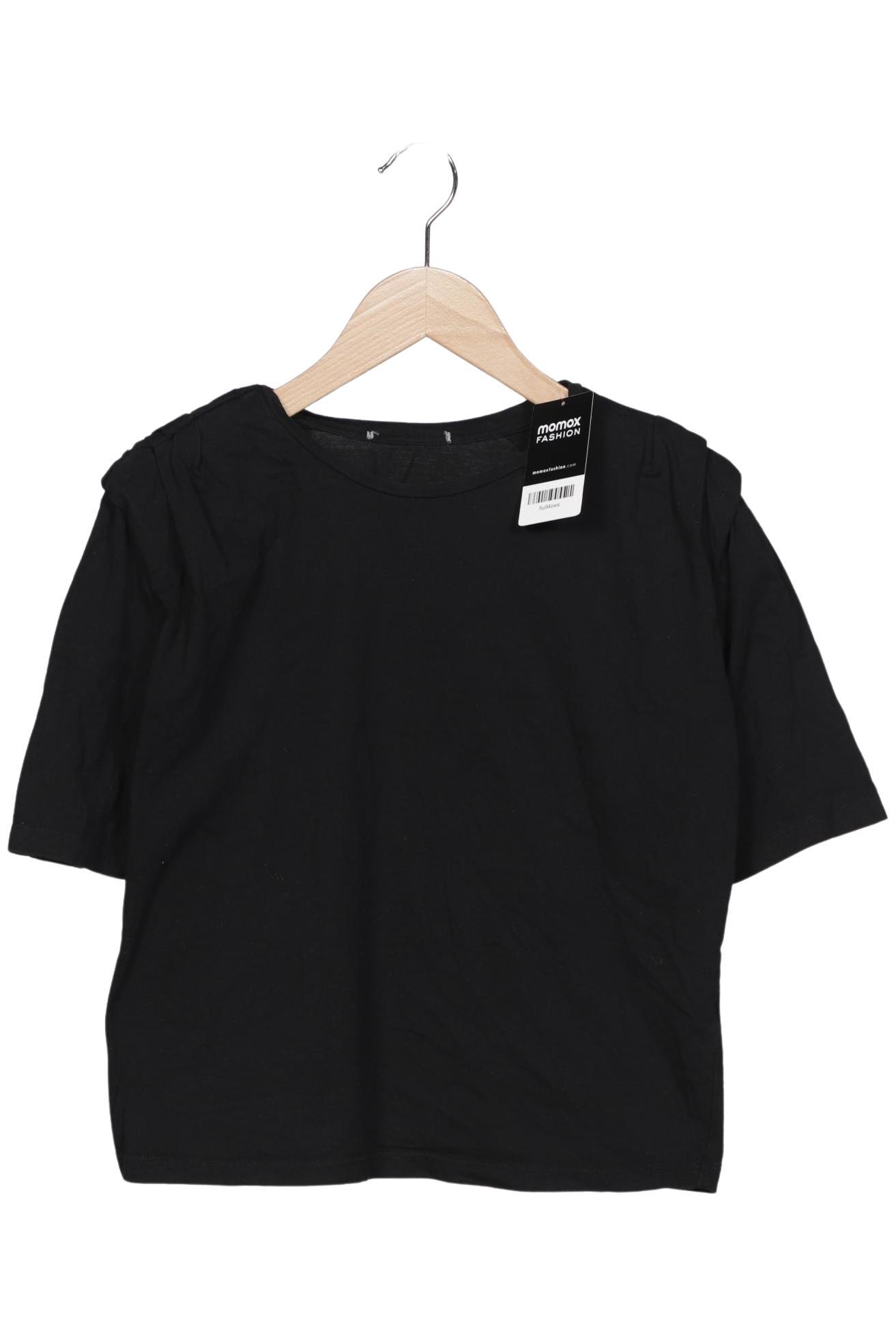 

Stradivarius Damen T-Shirt, schwarz, Gr. 36