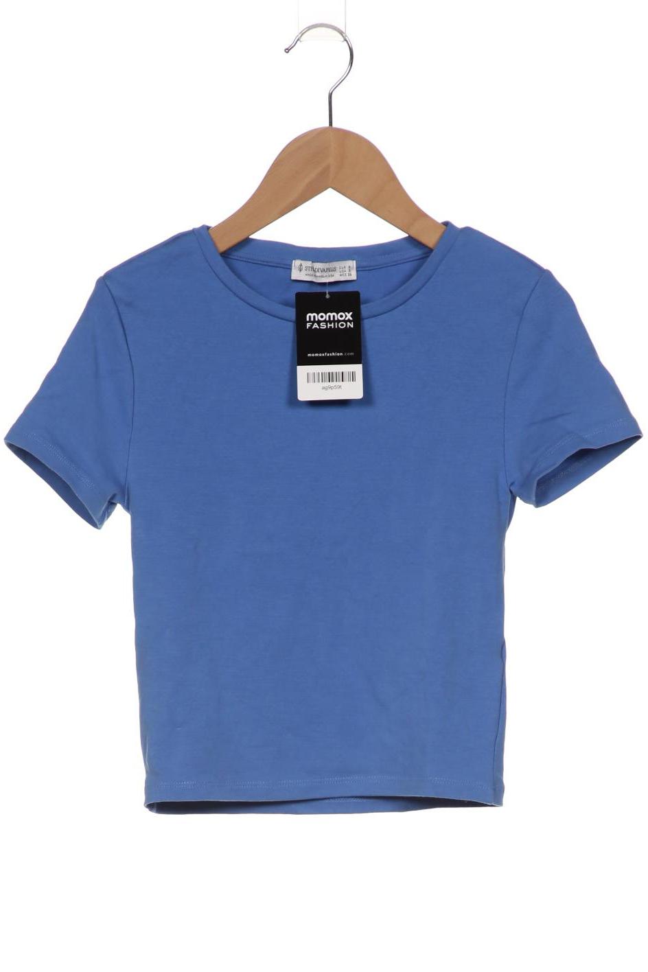 

Stradivarius Damen T-Shirt, blau, Gr. 36