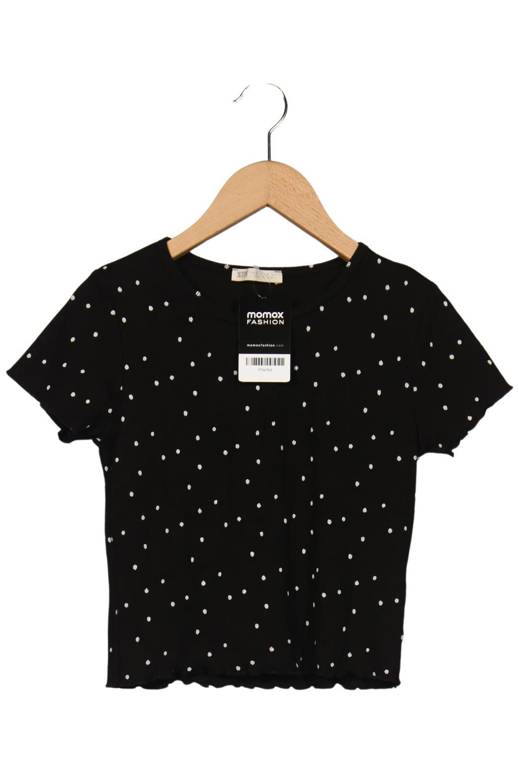 

Stradivarius Damen T-Shirt, schwarz, Gr. 38