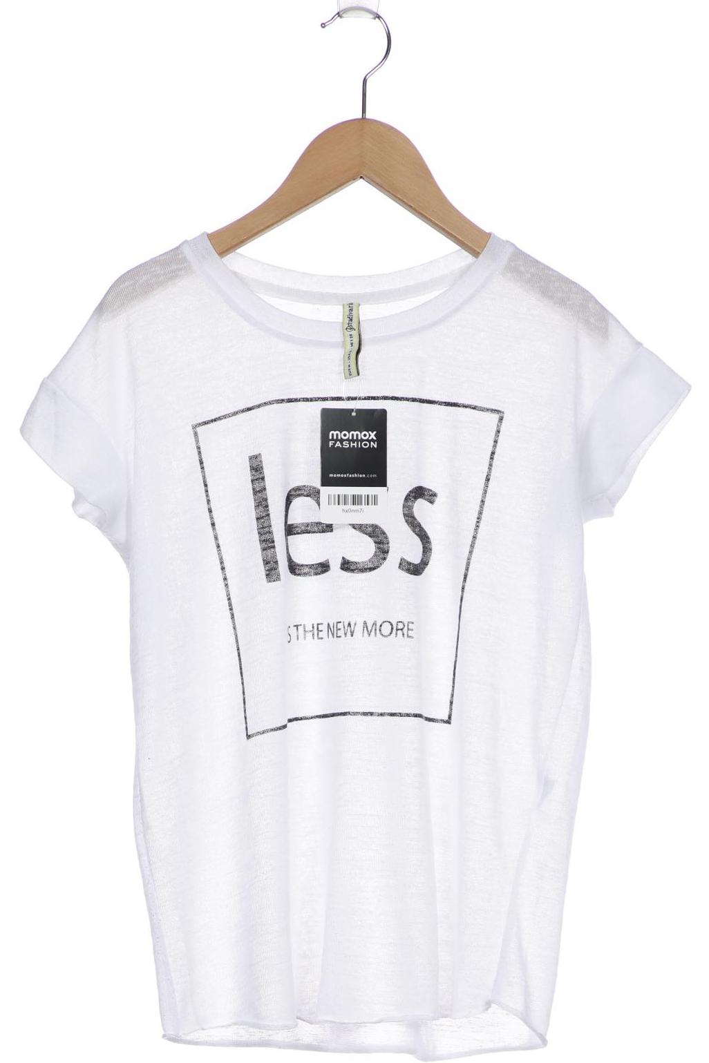 

Stradivarius Damen T-Shirt, weiß, Gr. 38