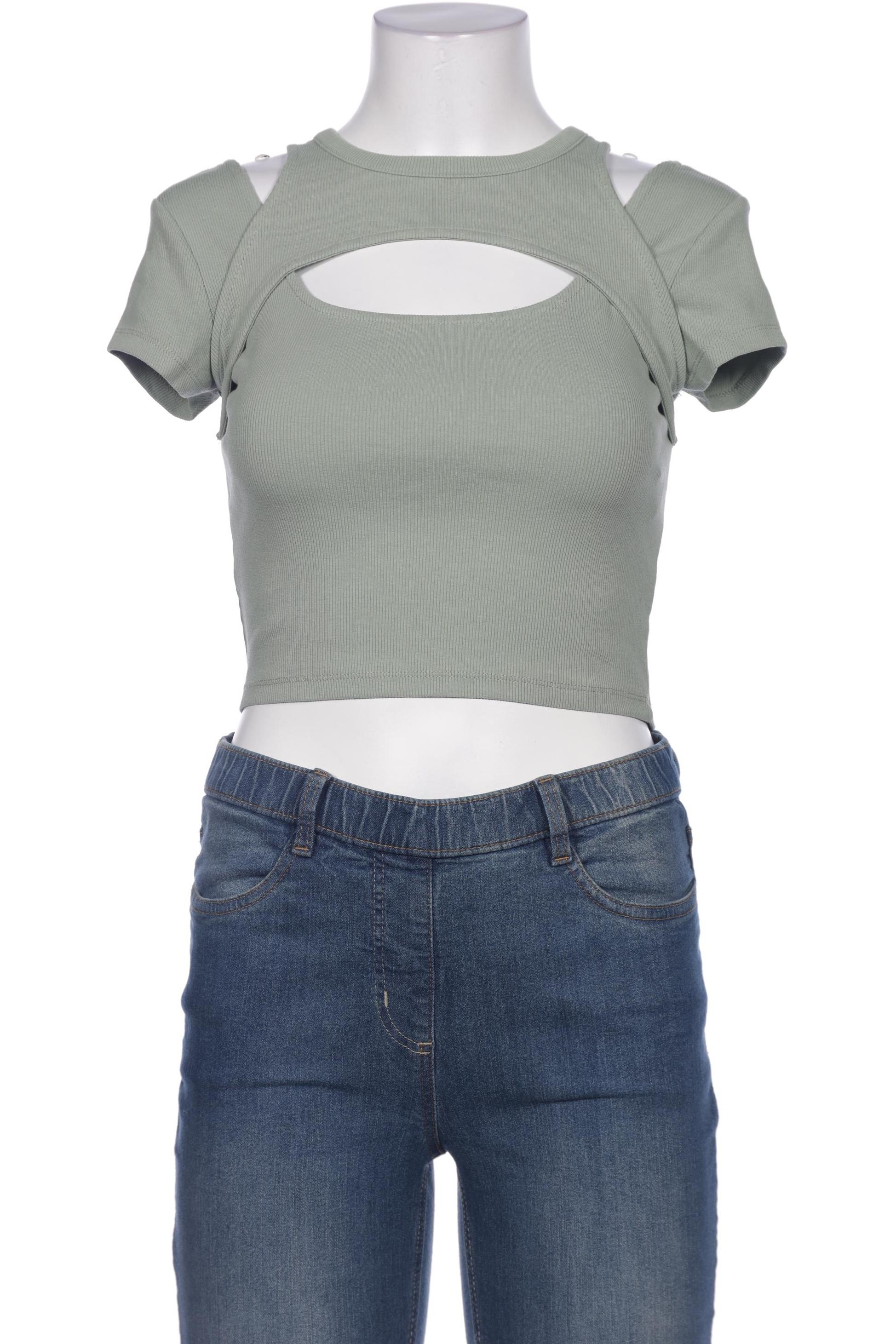 

Stradivarius Damen T-Shirt, grün, Gr. 38