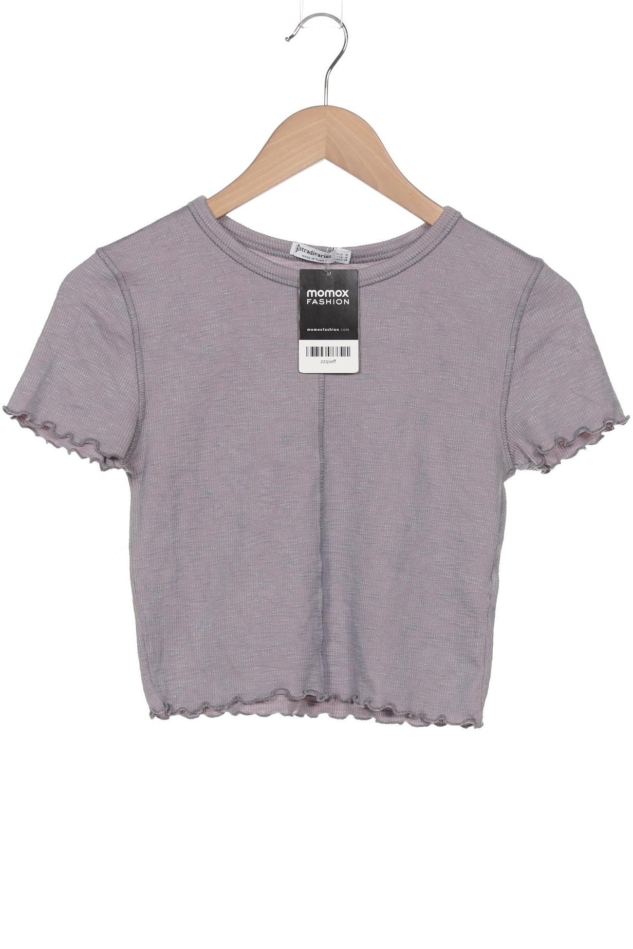 

Stradivarius Damen T-Shirt, flieder, Gr. 38