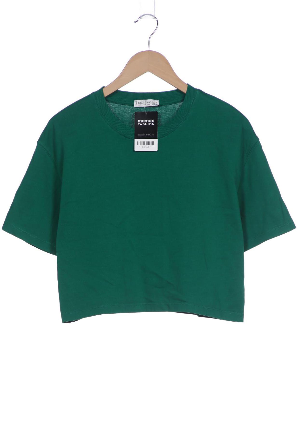 

Stradivarius Damen T-Shirt, grün, Gr. 42