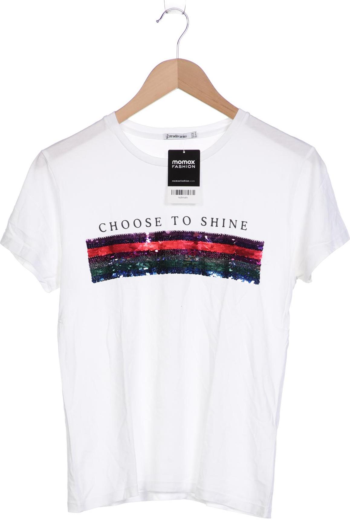 

Stradivarius Damen T-Shirt, weiß